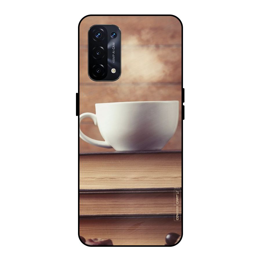 Coffee And Bookworm Metal Back Case for Oppo A74 5G