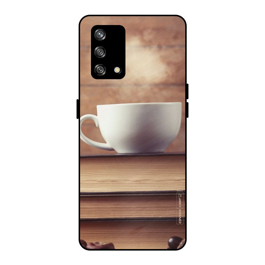 Coffee And Bookworm Metal Back Case for Oppo F19