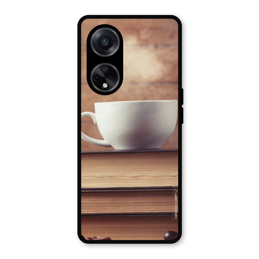Coffee And Bookworm Metal Back Case for Oppo F23