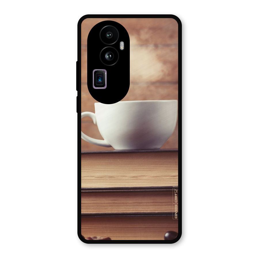 Coffee And Bookworm Metal Back Case for Oppo Reno10 Pro Plus