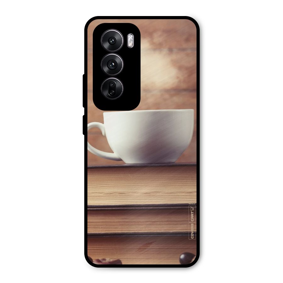 Coffee And Bookworm Metal Back Case for Oppo Reno12