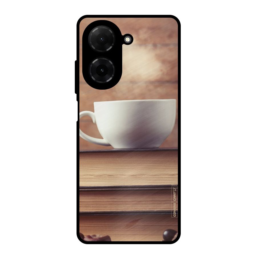 Coffee And Bookworm Metal Back Case for Poco C71