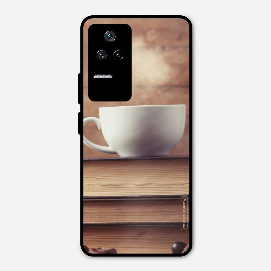 Coffee And Bookworm Metal Back Case for Poco F4 5G