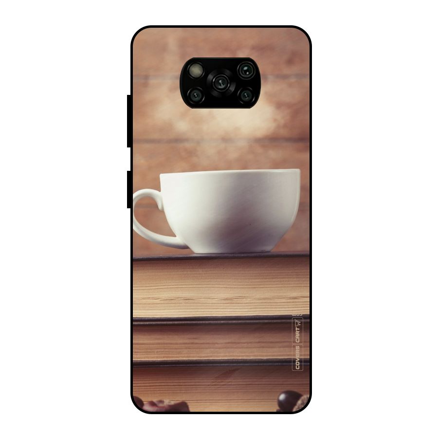 Coffee And Bookworm Metal Back Case for Poco X3