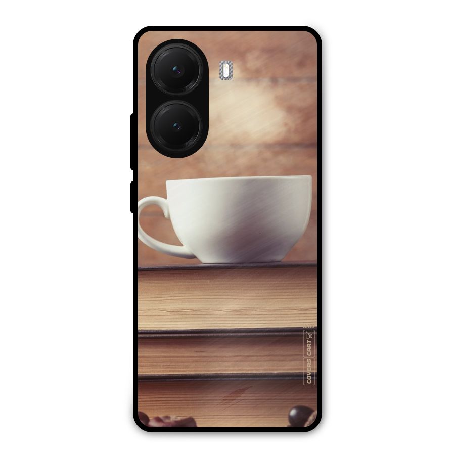 Coffee And Bookworm Metal Back Case for Poco X7 Pro