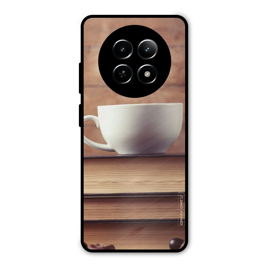 Coffee And Bookworm Metal Back Case for Realme Narzo 70x 5G