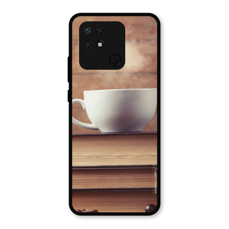 Coffee And Bookworm Metal Back Case for Redmi 10 Power