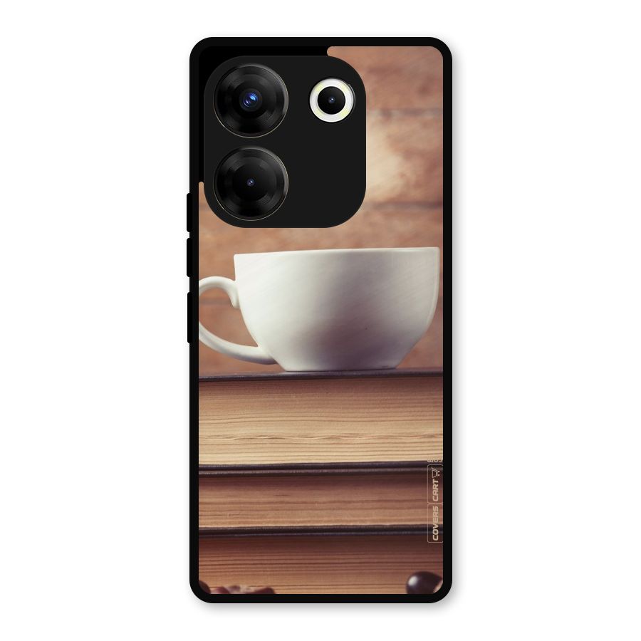 Coffee And Bookworm Metal Back Case for Tecno Camon 20