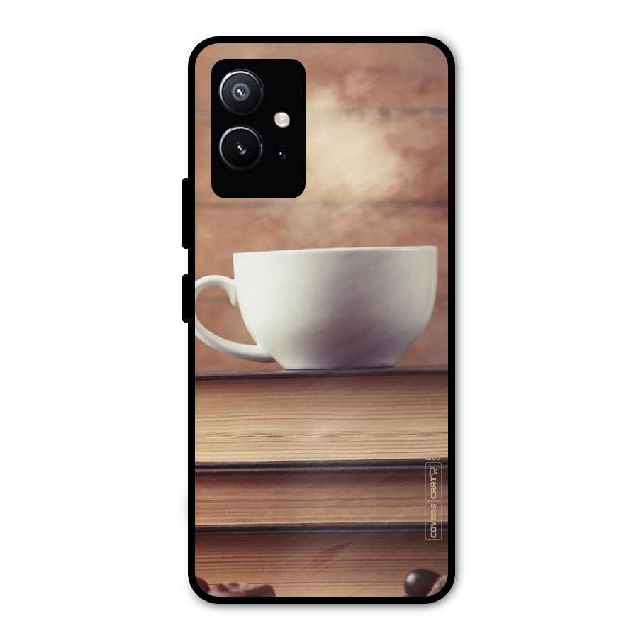Coffee And Bookworm Metal Back Case for Vivo T1 5G