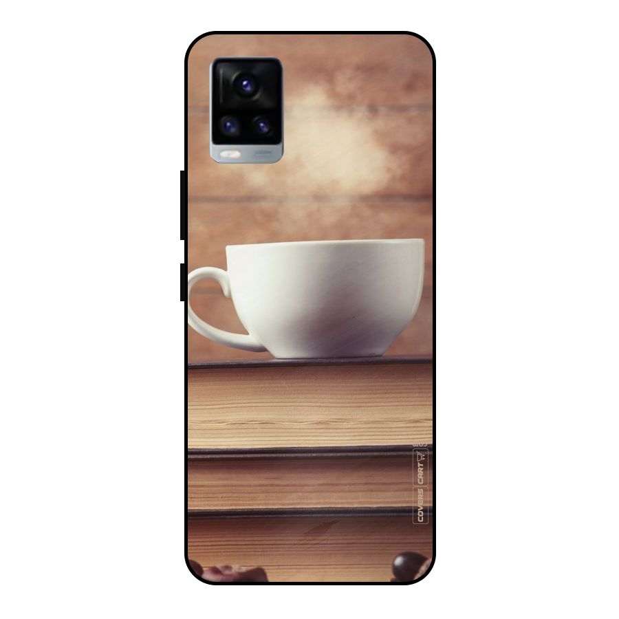 Coffee And Bookworm Metal Back Case for Vivo V20 2021