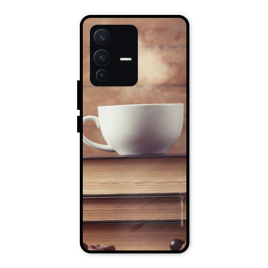Coffee And Bookworm Metal Back Case for Vivo V23 5G