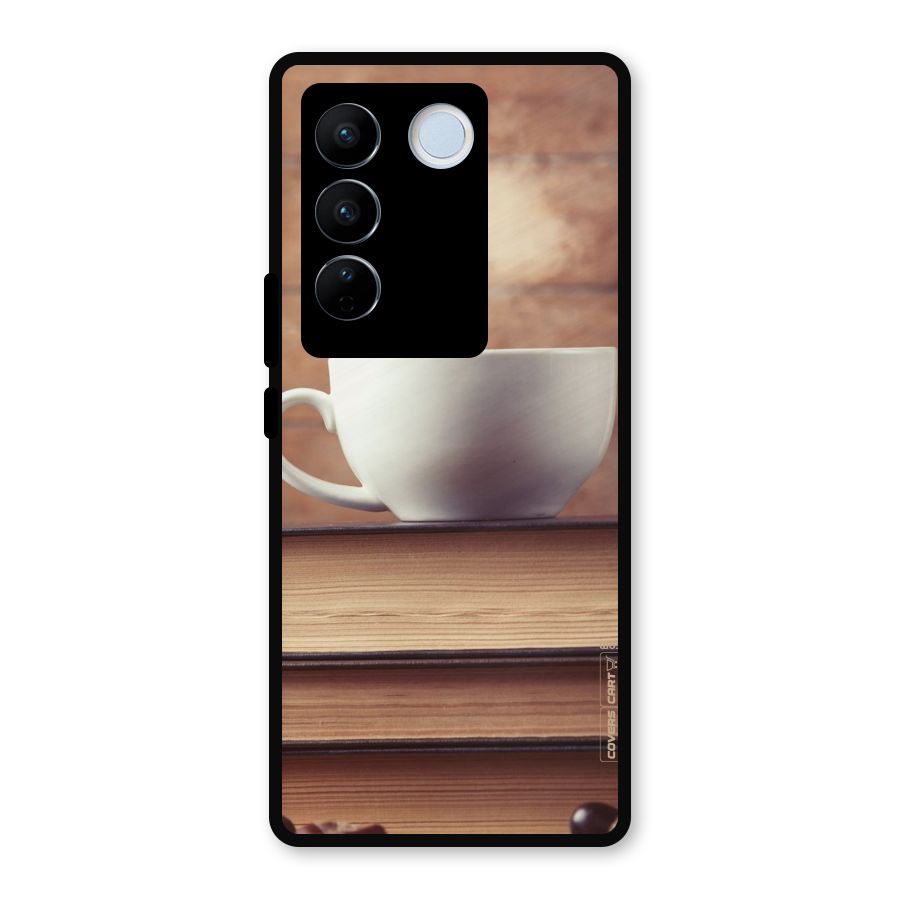 Coffee And Bookworm Metal Back Case for Vivo V27