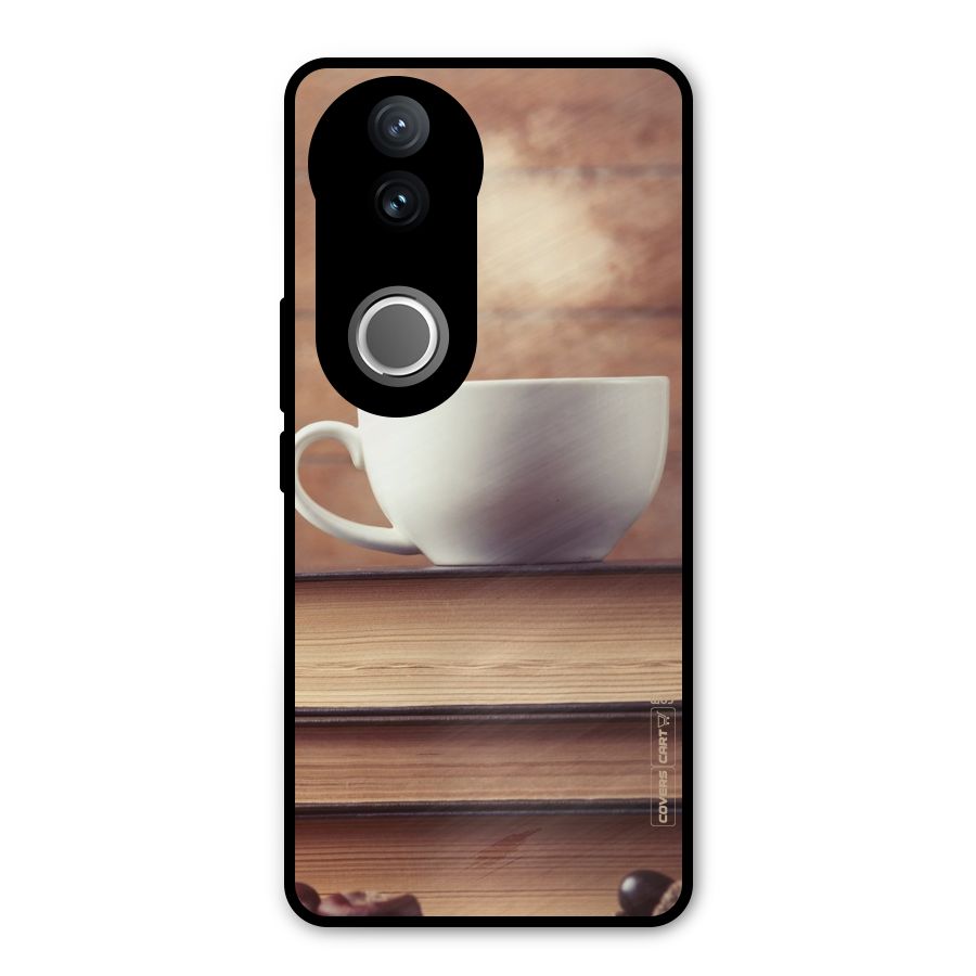 Coffee And Bookworm Metal Back Case for Vivo V50