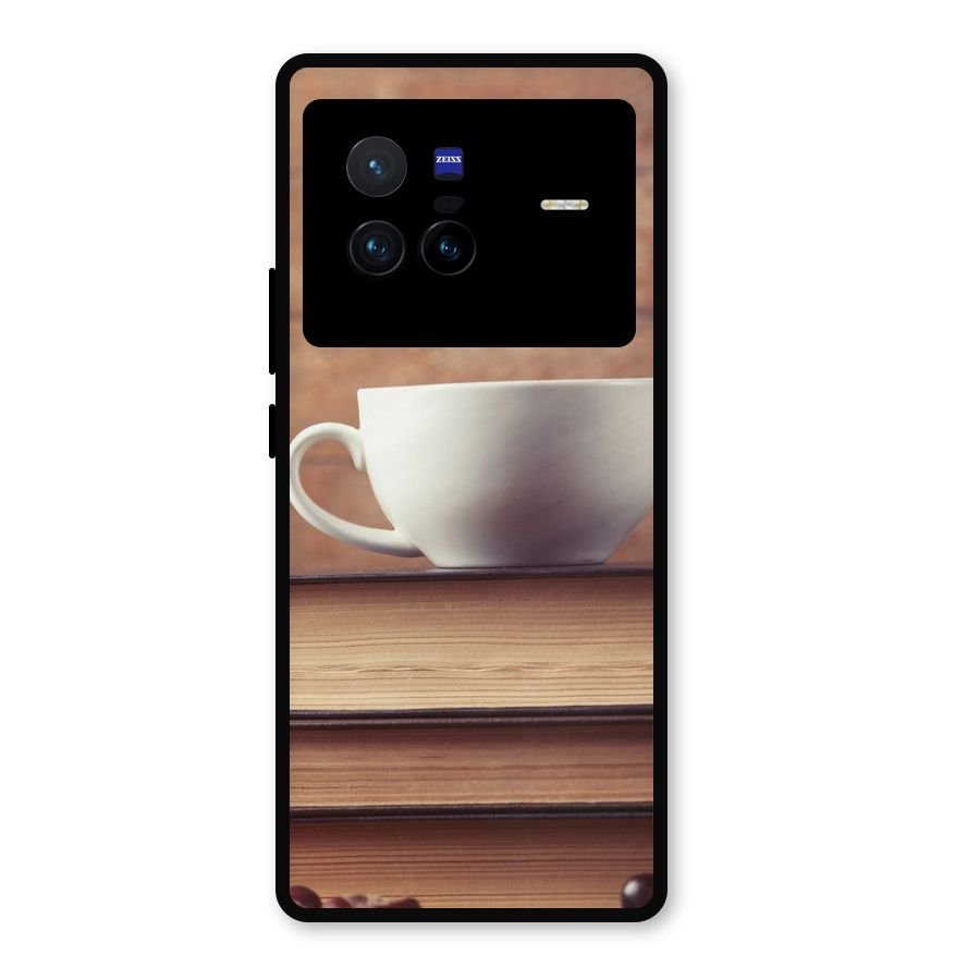 Coffee And Bookworm Metal Back Case for Vivo X80