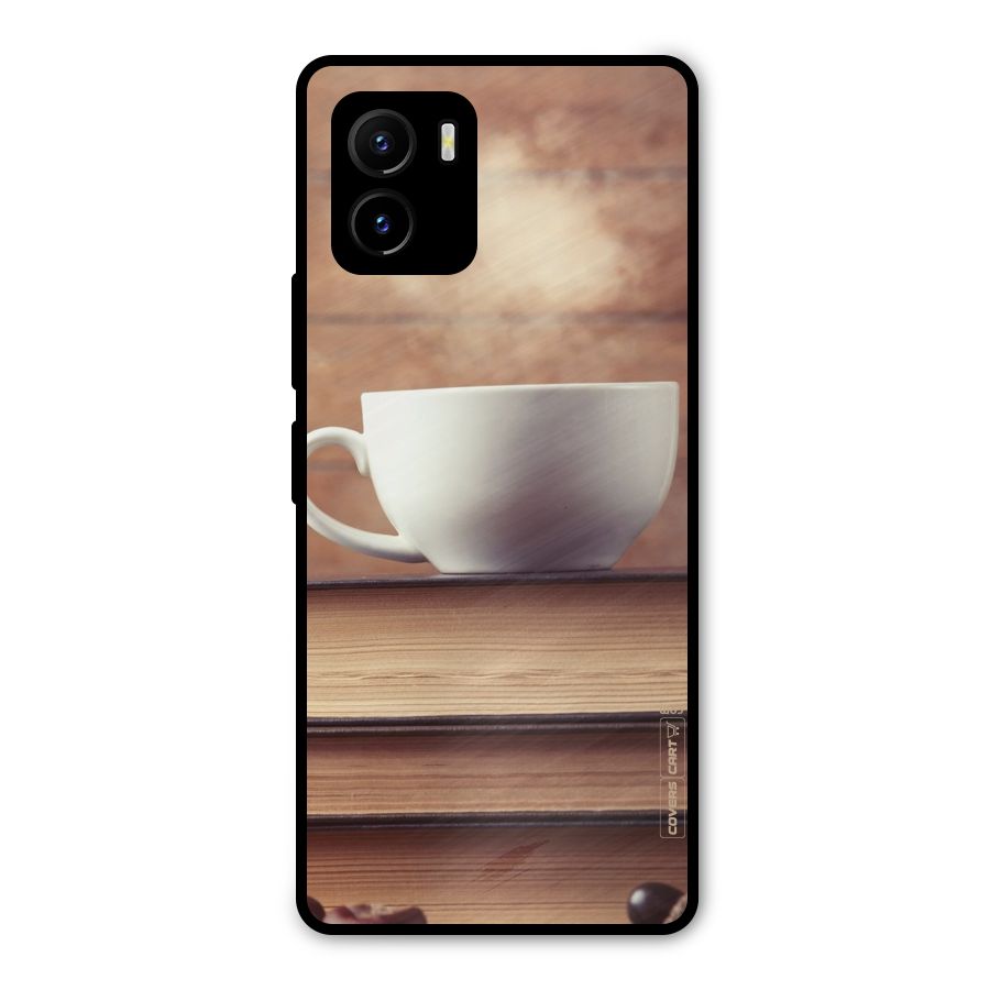 Coffee And Bookworm Metal Back Case for Vivo Y15s