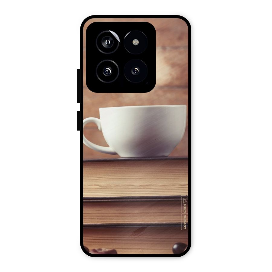 Coffee And Bookworm Metal Back Case for Xiaomi 14