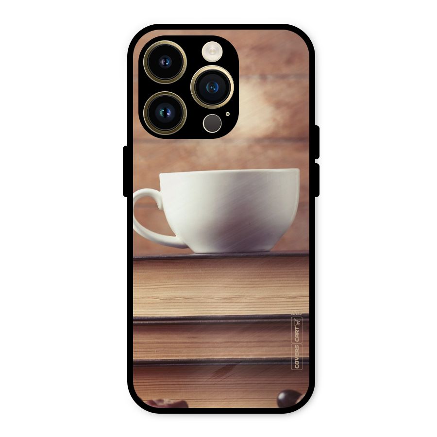 Coffee And Bookworm Metal Back Case for iPhone 14 Pro