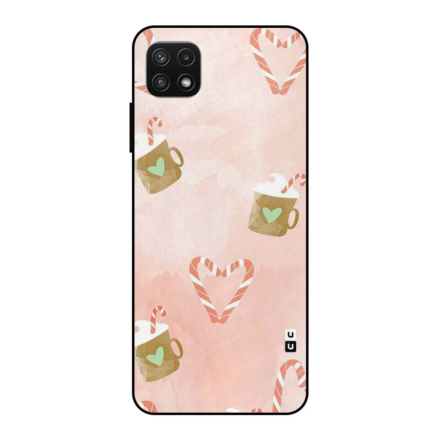 Coffee And Candies Metal Back Case for Galaxy A22 5G