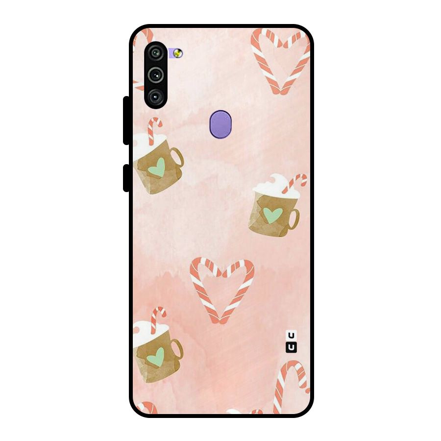 Coffee And Candies Metal Back Case for Galaxy M11