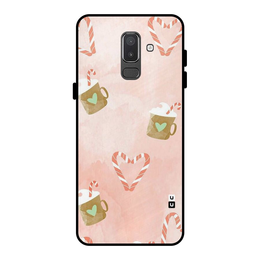 Coffee And Candies Metal Back Case for Galaxy On8 (2018)