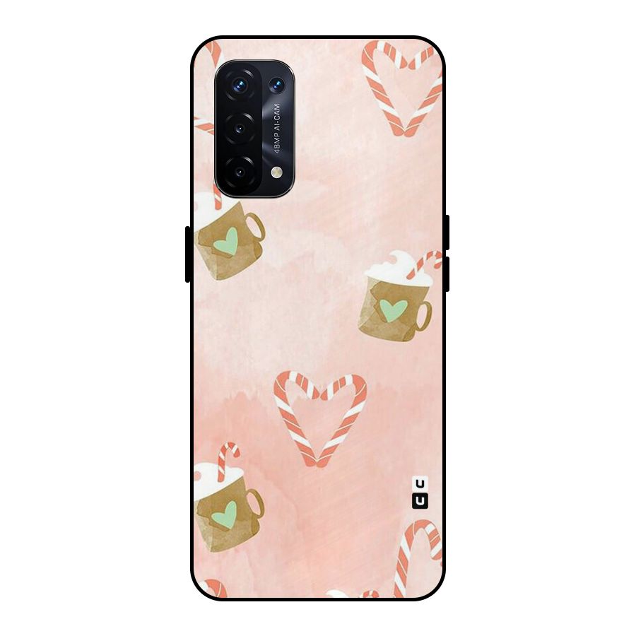 Coffee And Candies Metal Back Case for Oppo A74 5G