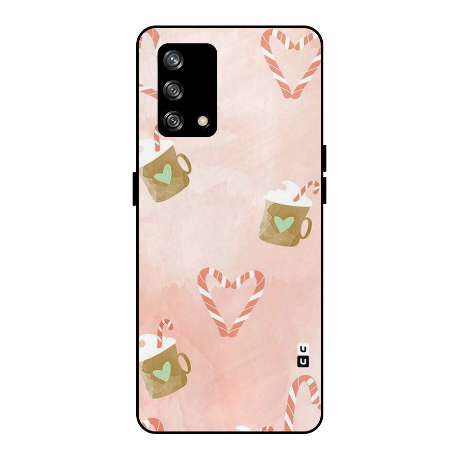 Coffee And Candies Metal Back Case for Oppo F19