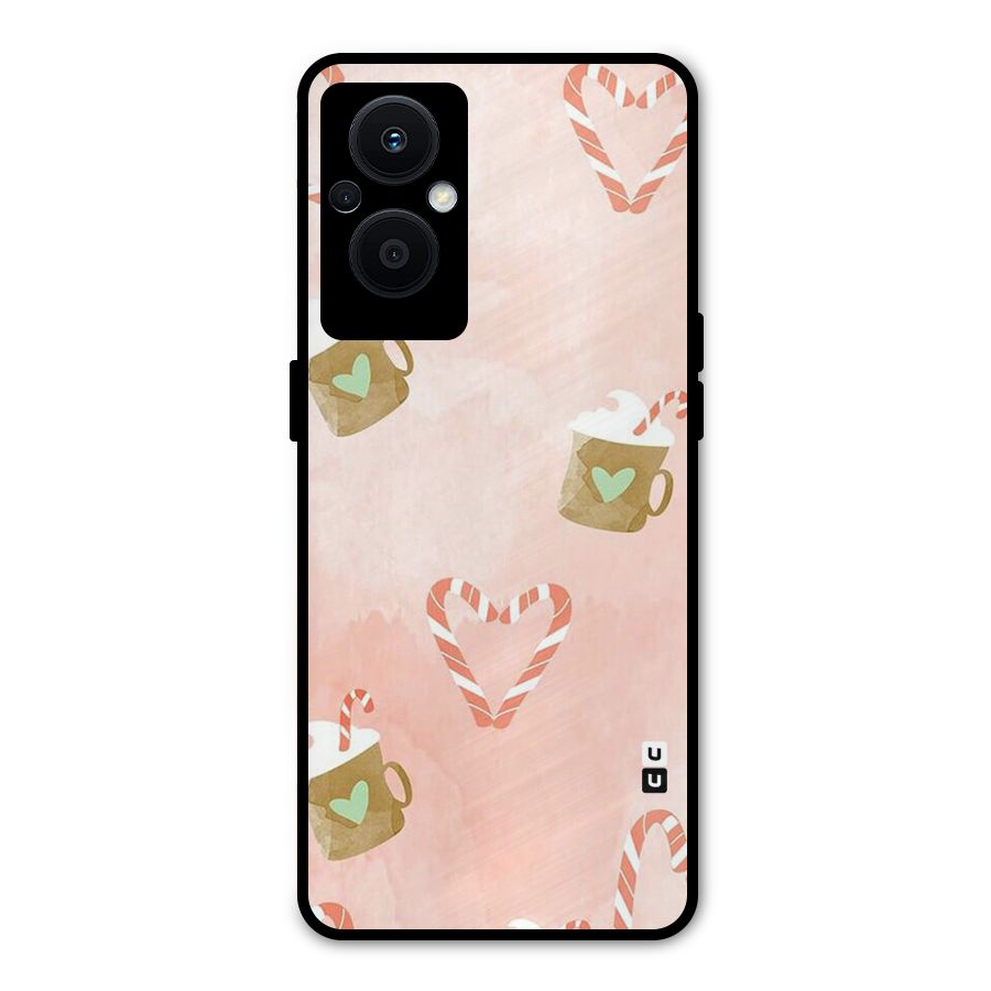 Coffee And Candies Metal Back Case for Oppo F21 Pro 5G