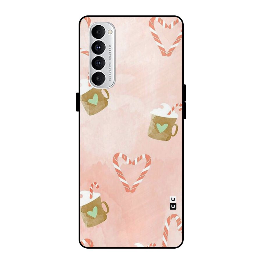 Coffee And Candies Metal Back Case for Oppo Reno4 Pro