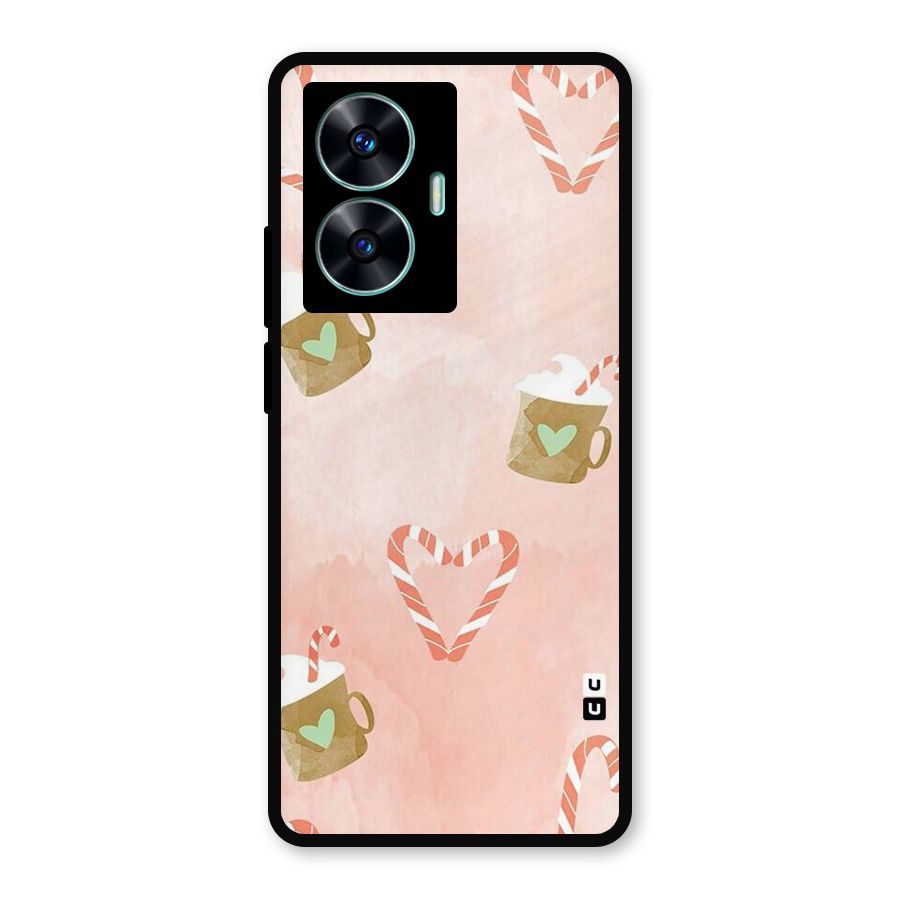 Coffee And Candies Metal Back Case for Realme Narzo N55