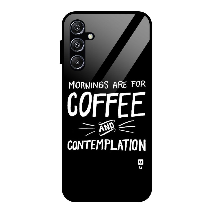 Coffee And Contemplation Glass Back Case for Galaxy M34 5G