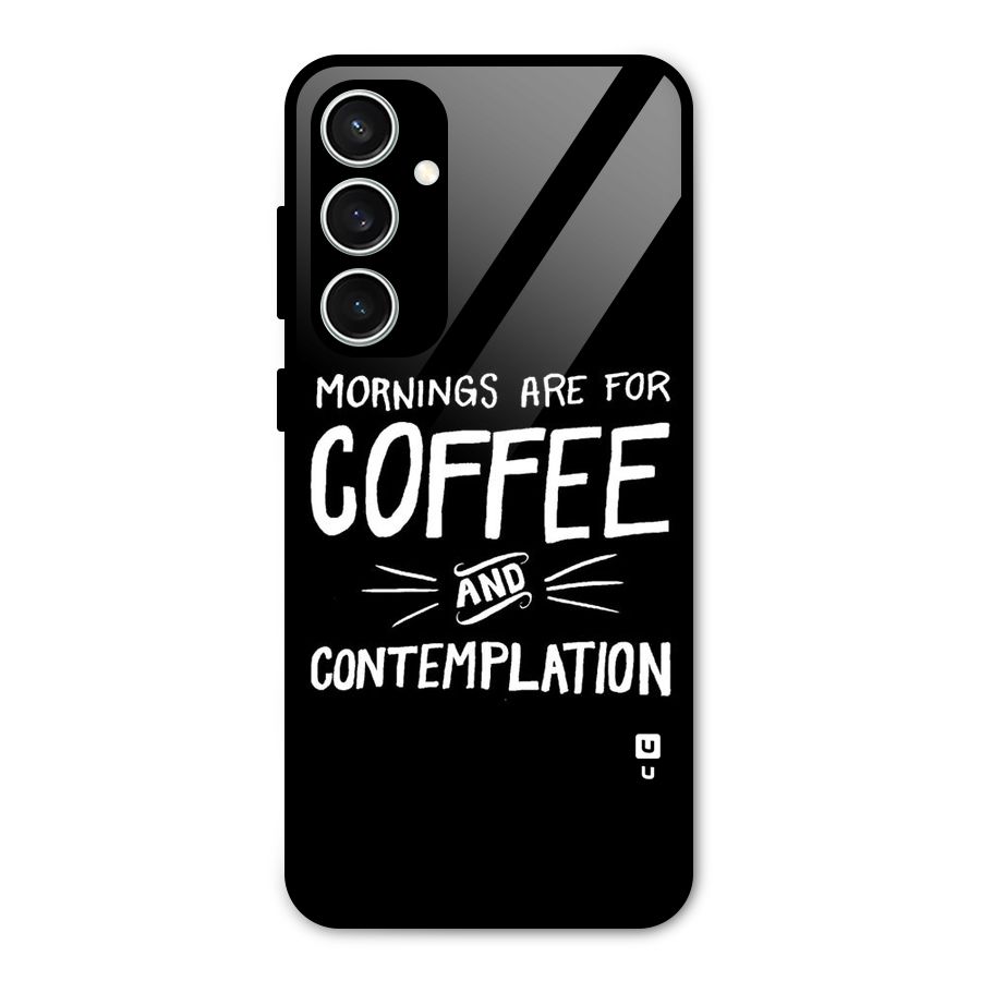 Coffee And Contemplation Glass Back Case for Galaxy S23 FE