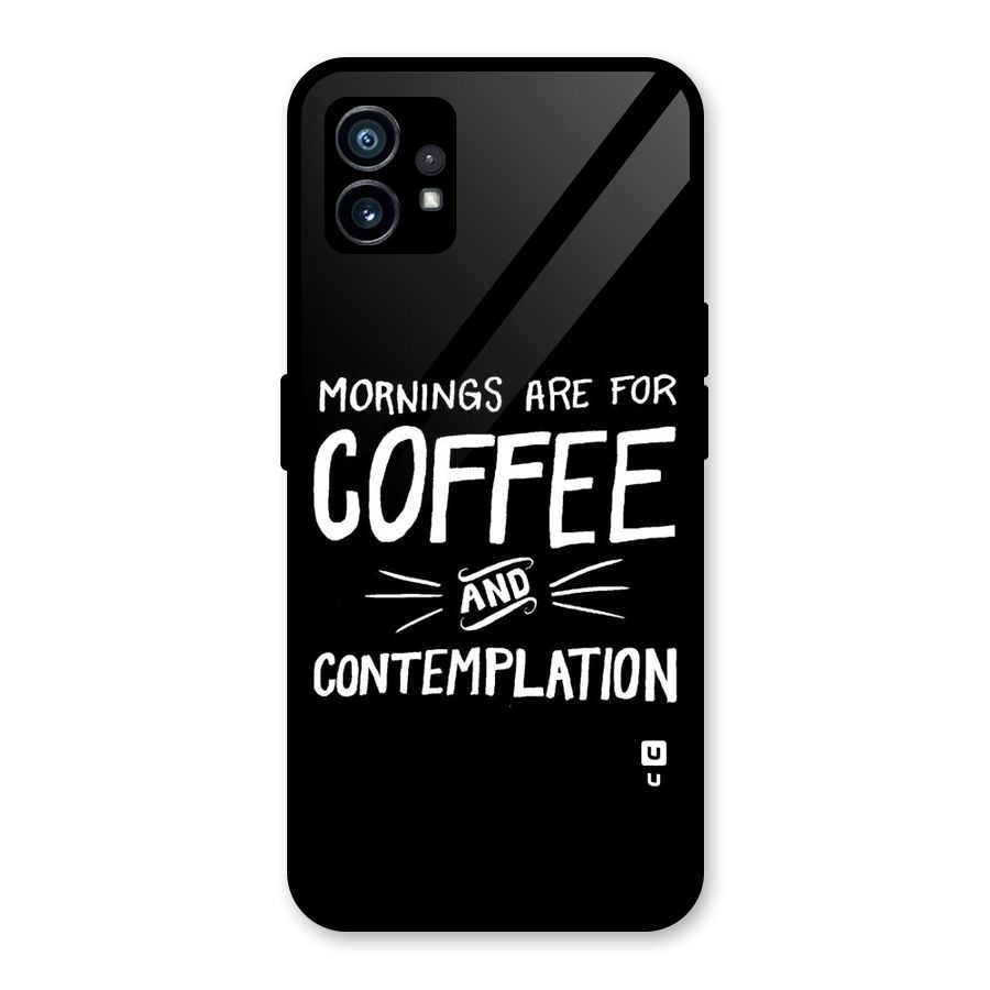 Coffee And Contemplation Glass Back Case for Nothing Phone 1