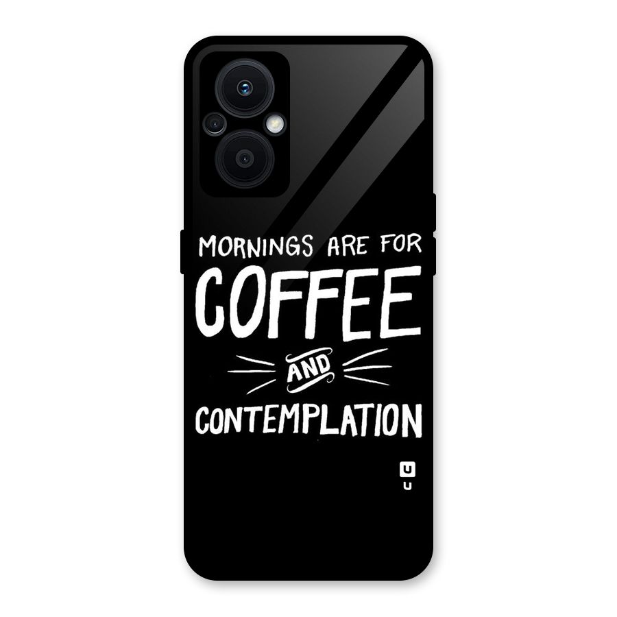 Coffee And Contemplation Glass Back Case for Oppo F21s Pro 5G