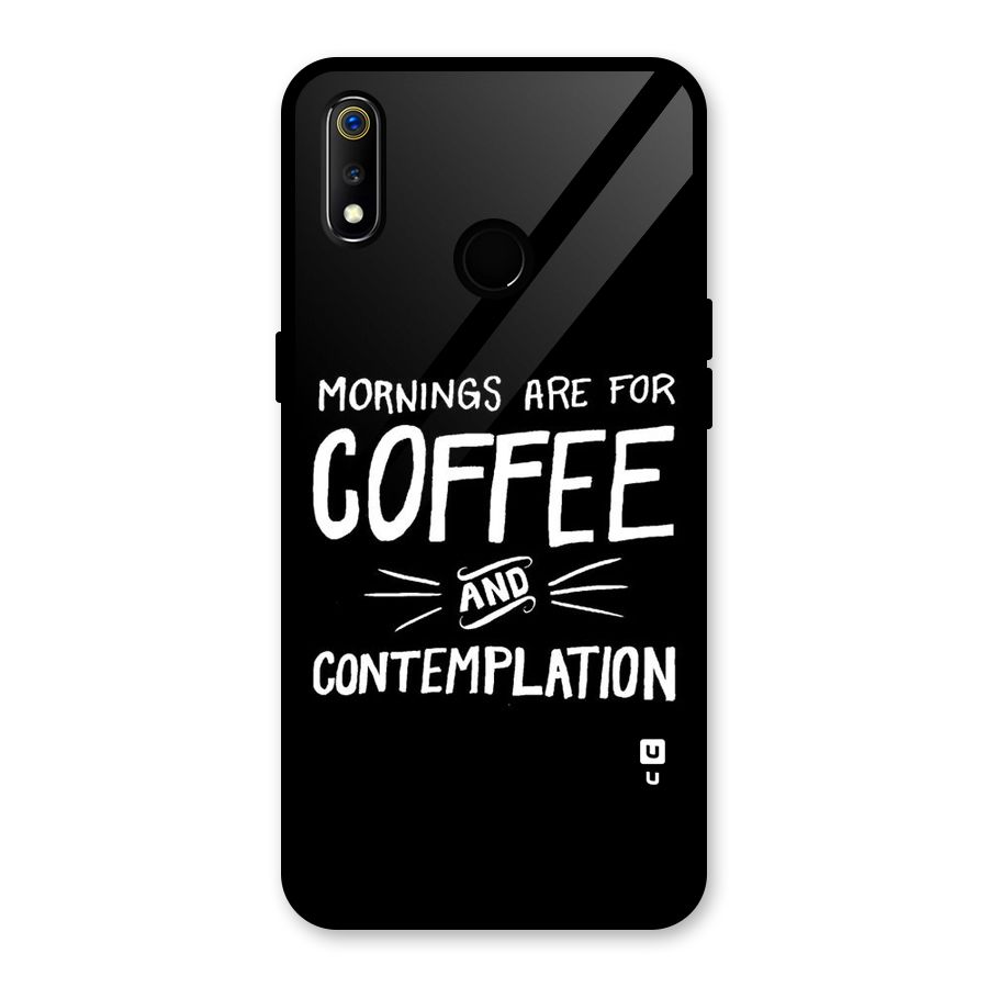 Coffee And Contemplation Glass Back Case for Realme 3i