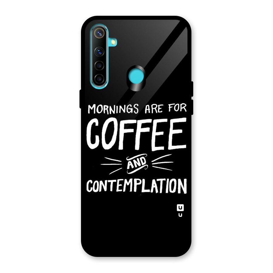 Coffee And Contemplation Glass Back Case for Realme 5i
