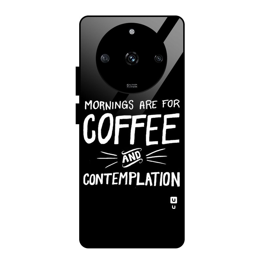 Coffee And Contemplation Glass Back Case for Realme Narzo 60 5G