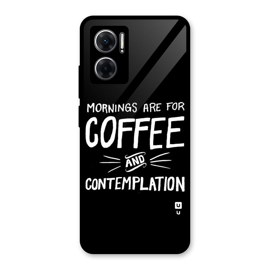 Coffee And Contemplation Glass Back Case for Redmi 11 Prime 5G