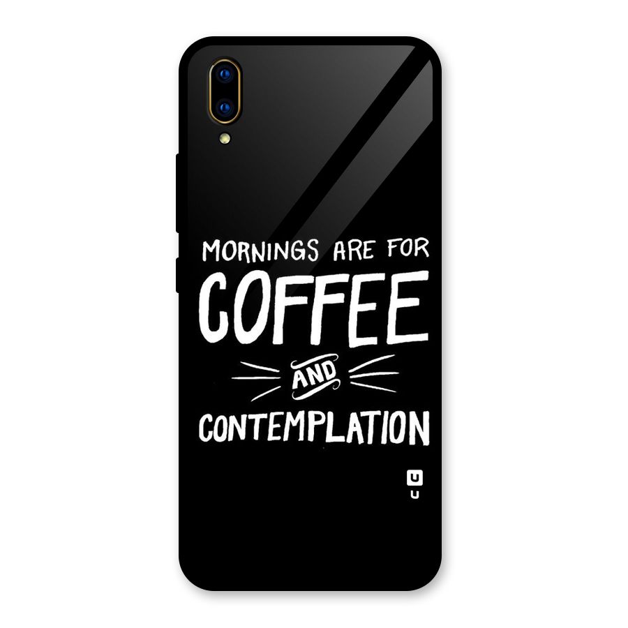 Coffee And Contemplation Glass Back Case for Vivo V11 Pro