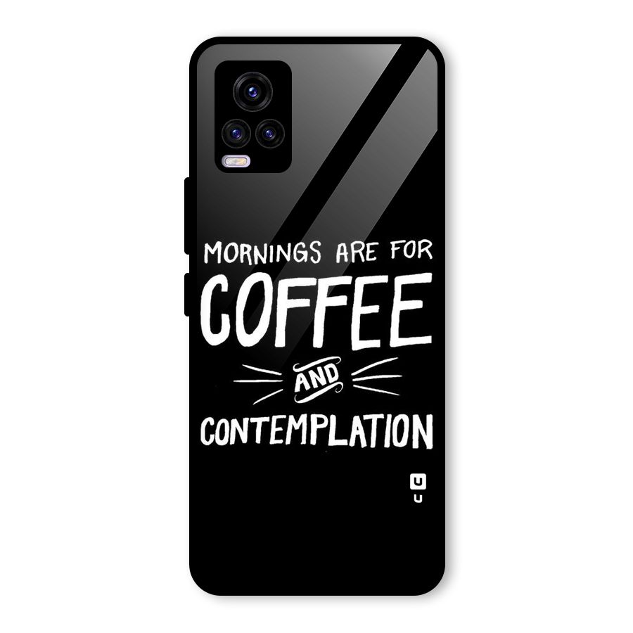 Coffee And Contemplation Glass Back Case for Vivo V20 2021
