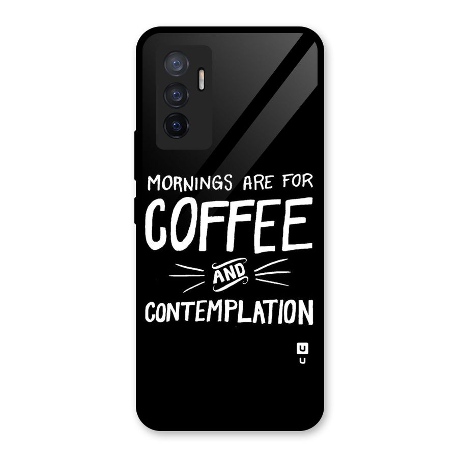 Coffee And Contemplation Glass Back Case for Vivo V23e