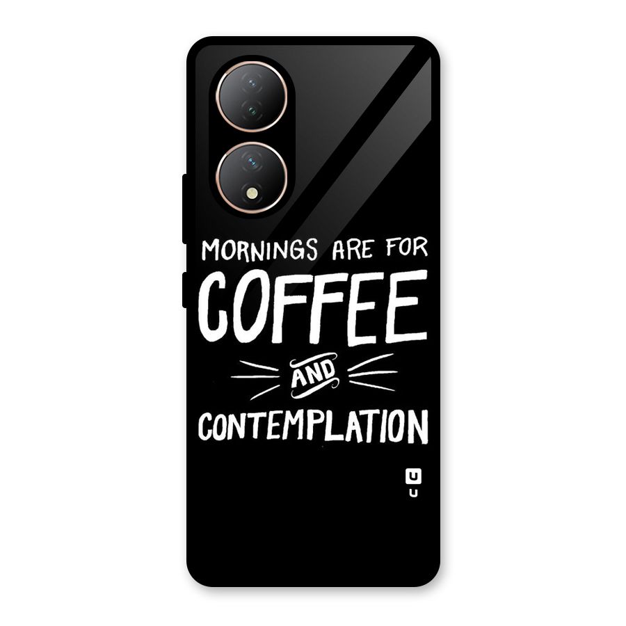 Coffee And Contemplation Glass Back Case for Vivo Y100A