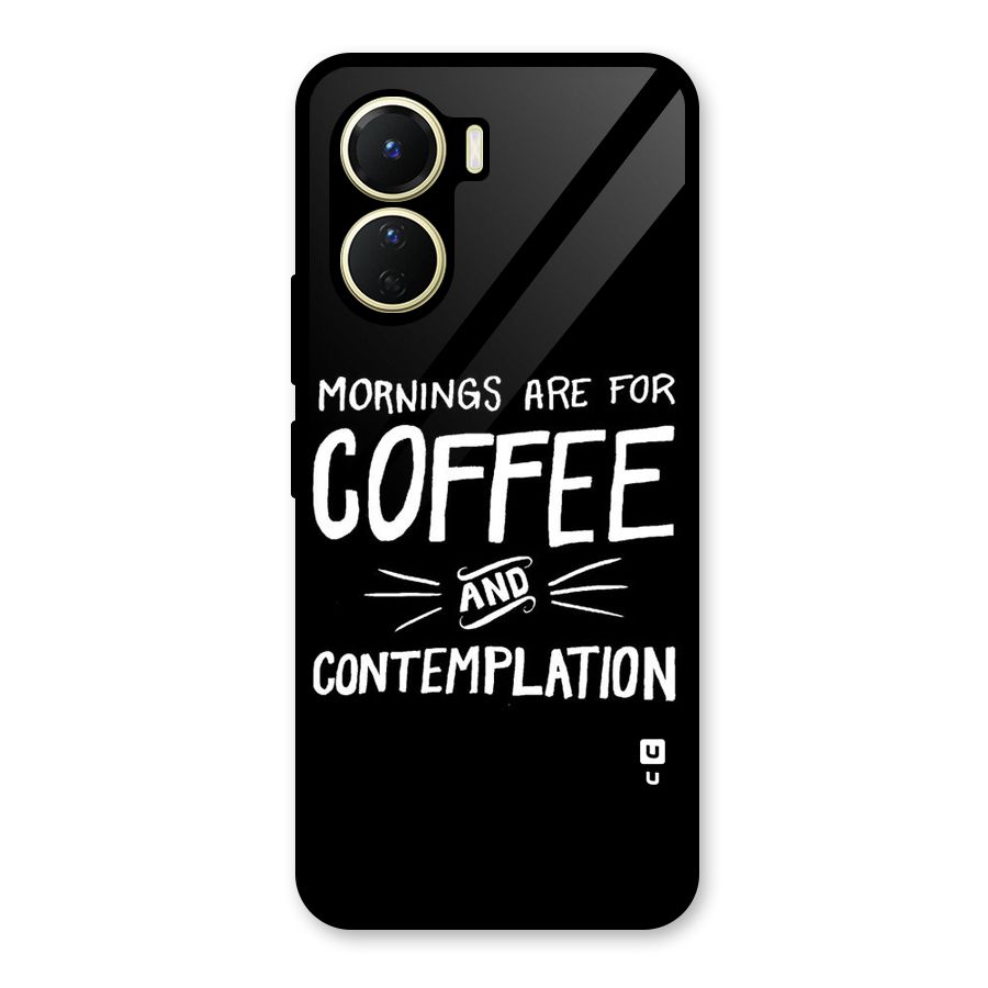 Coffee And Contemplation Glass Back Case for Vivo Y16