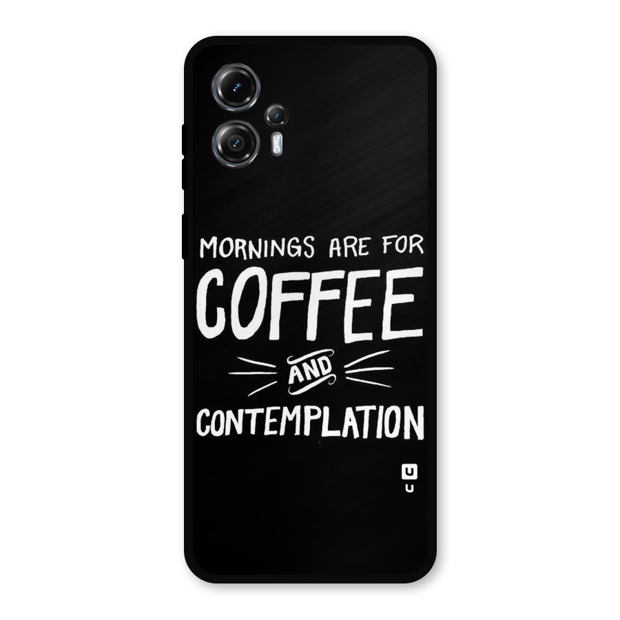 Coffee And Contemplation Metal Back Case for Moto G13
