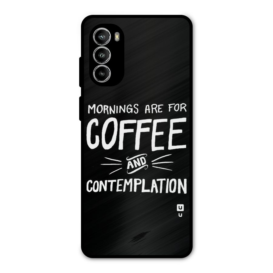 Coffee And Contemplation Metal Back Case for Moto G52