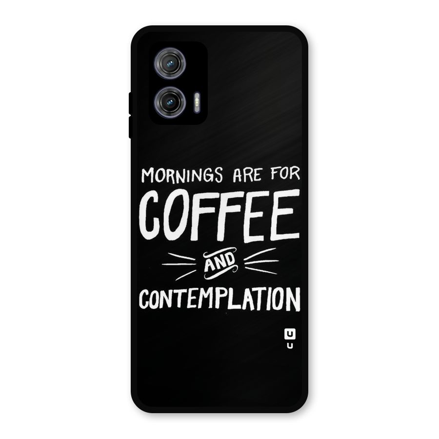 Coffee And Contemplation Metal Back Case for Moto G73