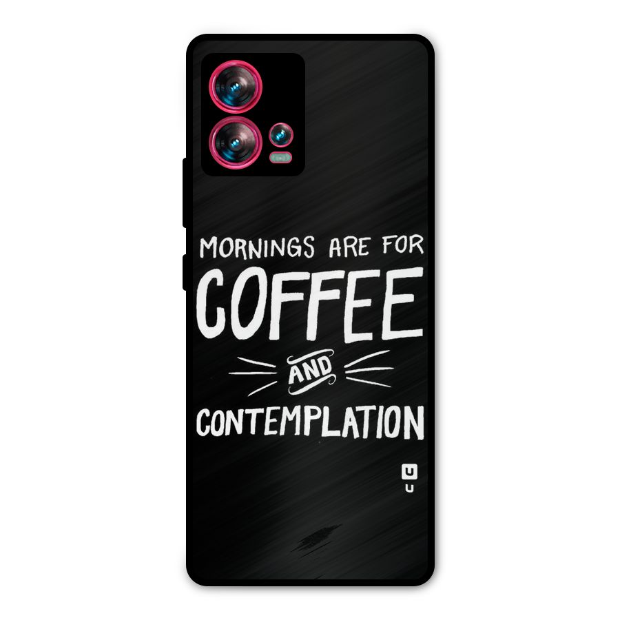 Coffee And Contemplation Metal Back Case for Motorola Edge 30 Fusion
