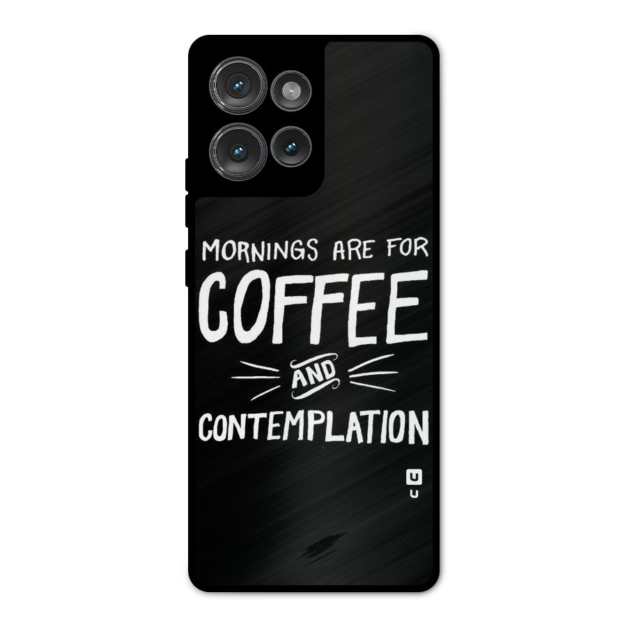 Coffee And Contemplation Metal Back Case for Motorola Edge 50