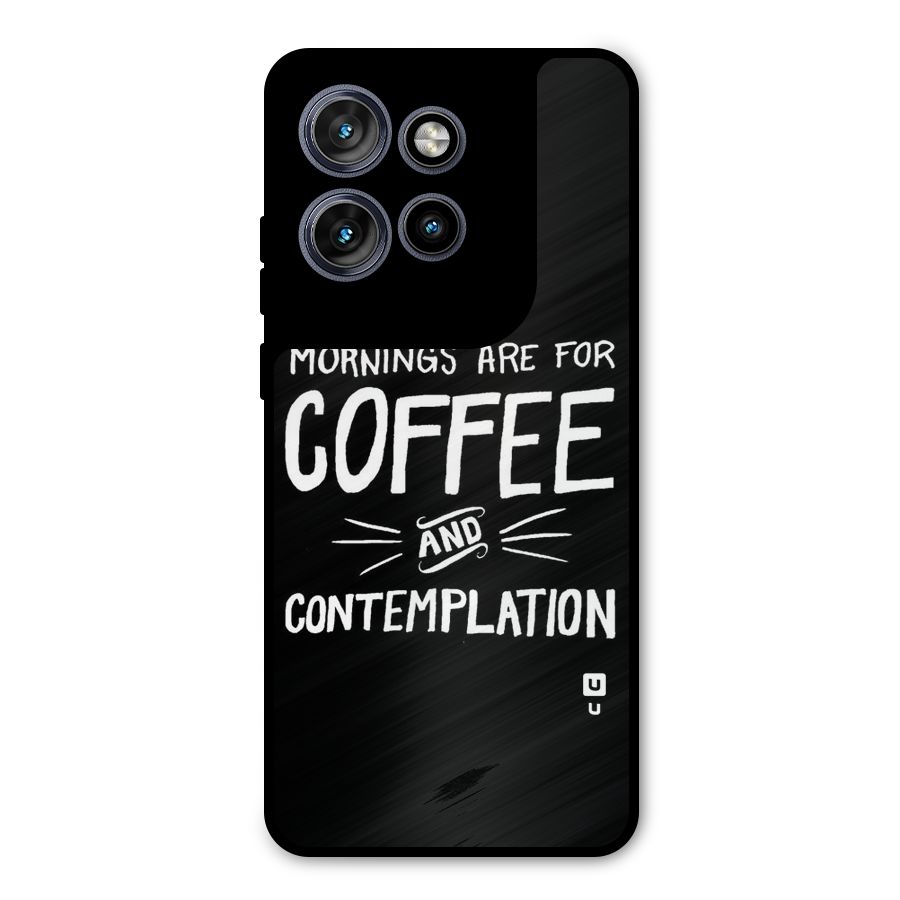Coffee And Contemplation Metal Back Case for Motorola Edge 50 Neo