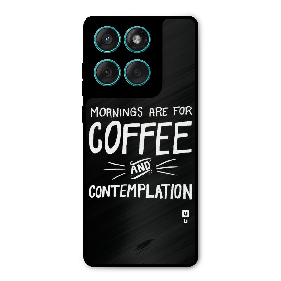 Coffee And Contemplation Metal Back Case for Motorola Edge 60