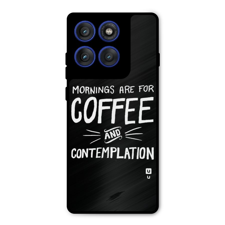 Coffee And Contemplation Metal Back Case for Motorola Edge 60 Pro